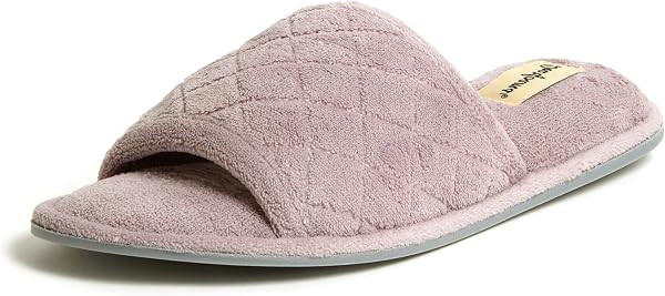 Dearfoams womens Slipper Memory Foam Summer House Shoe Beatrice Terry Slide | Amazon (US)