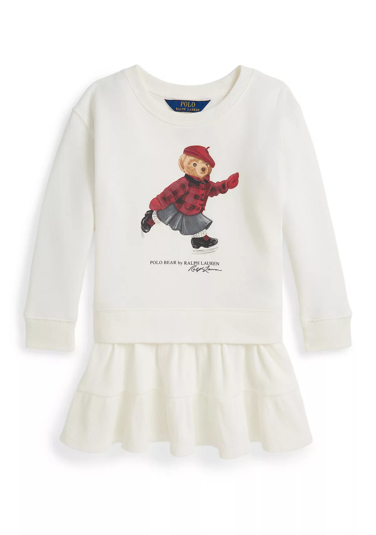 Girls 2-6x Polo Bear Fleece Dress | Belk