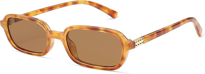 Retro Rectangular Sunglasses for Women Vintage Fashion Trendy Funny Small 90s Square Sunnies 2025... | Amazon (US)