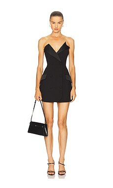 Bardot Arvess Strapless Mini Dress in Black from Revolve.com | Revolve Clothing (Global)