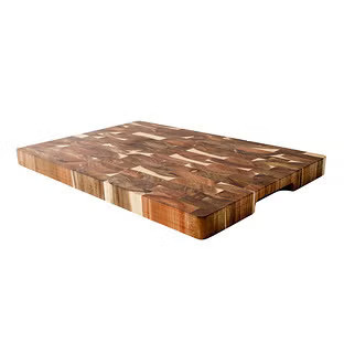 Schmidt Brothers Acacia End-Grain Cutting Board Brown | The Container Store