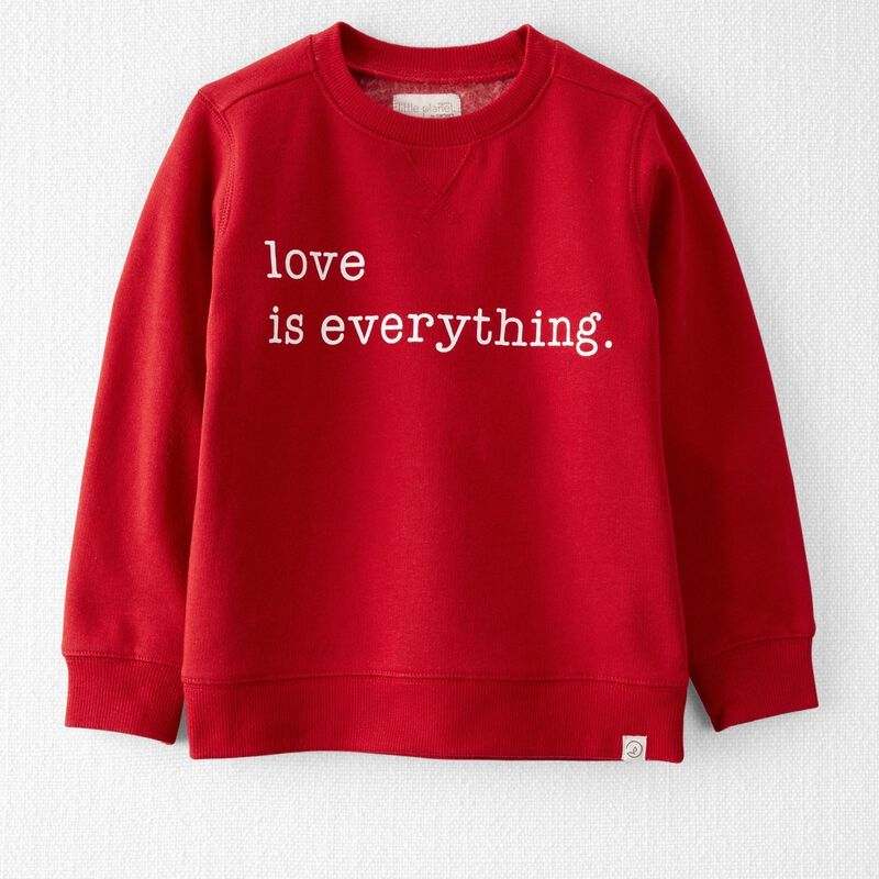 Toddler Organic Cotton Love is Everything Fleece Pullover | Carter's