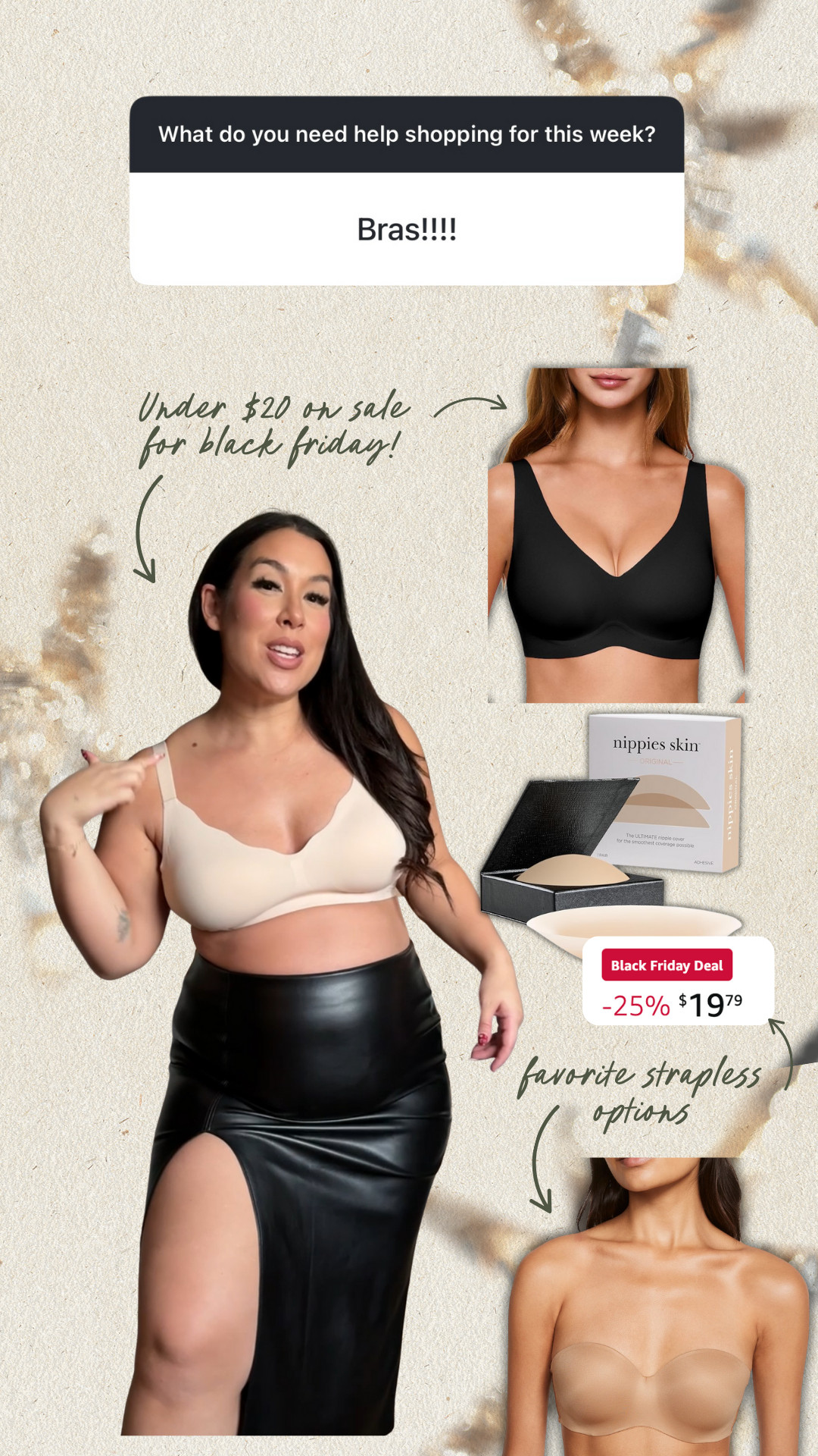 A few black friday deals on my favorite bras!  





Midsize fashion, bras, Amazon fashion, black friday, amazon sale, sticky bra, strapless bra, amazon bra
 

#LTKMidsize #LTKootd #LTKCyberWeek