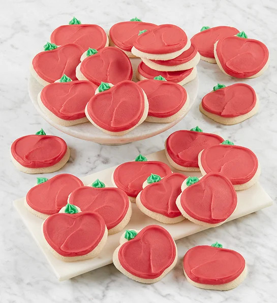 Buttercream Frosted Apple Cut-Out Cookies | Cheryl's