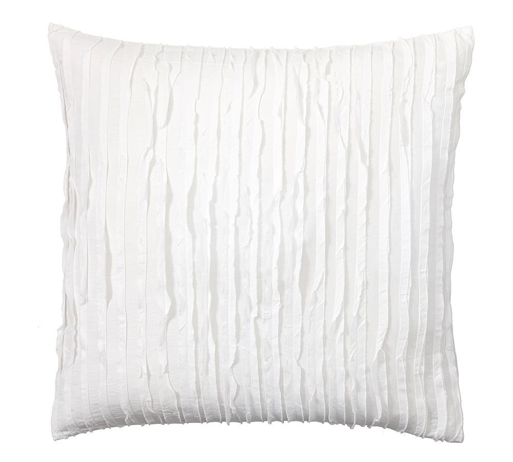 White Camille Cotton Shams, Euro | Pottery Barn (US)