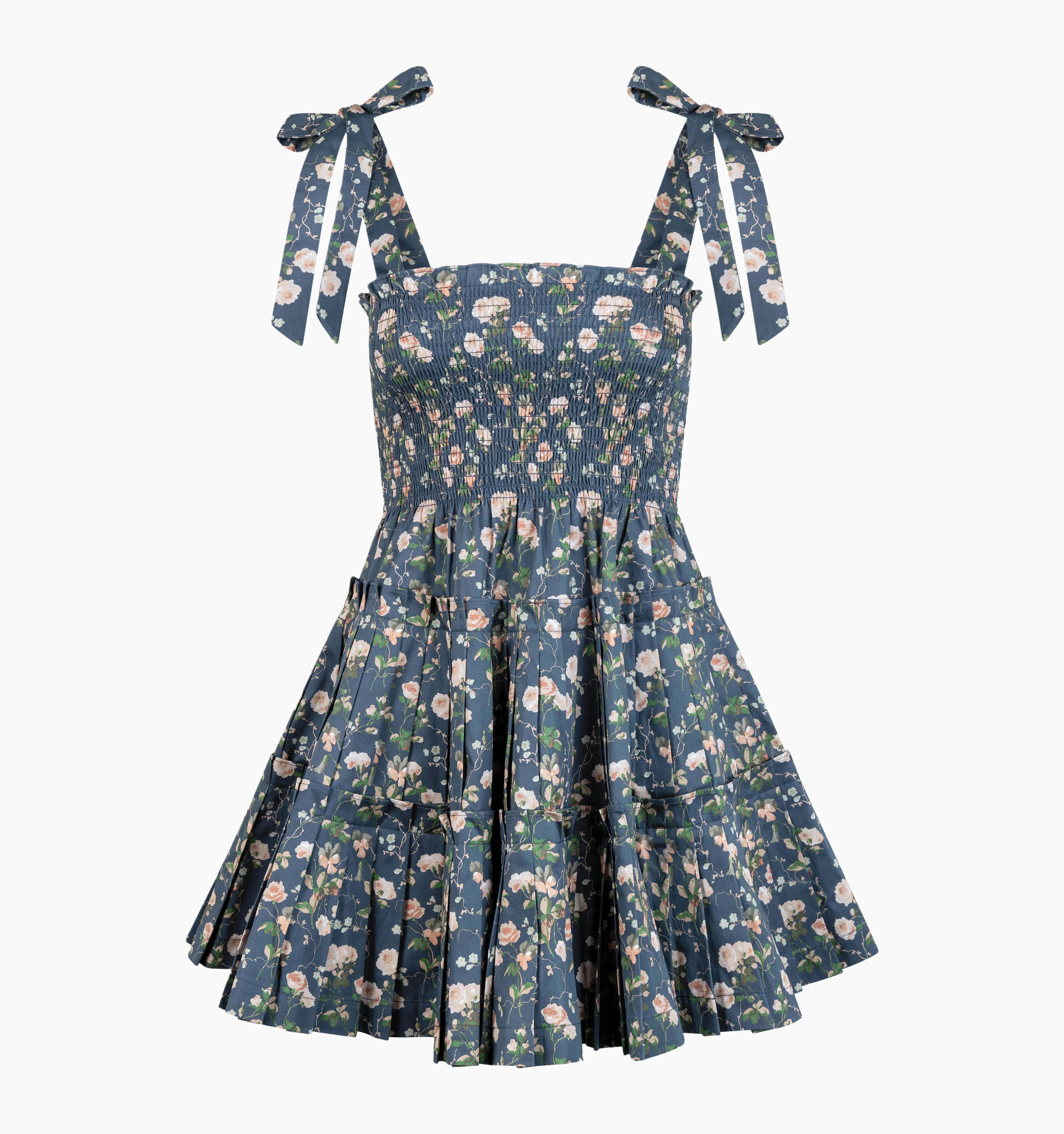 The Ribbon Charlotte Nap Dress | Navy Bluebonnet / XXS | 100% Cotton | Hill House Home | Hill House Home US