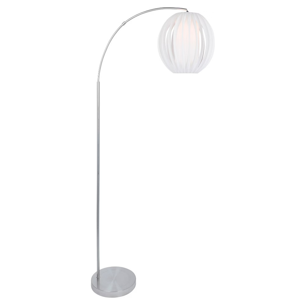Deion Floor Lamp Brushed Nickel (Includes CFL Light Bulb) - Lite Source | Target