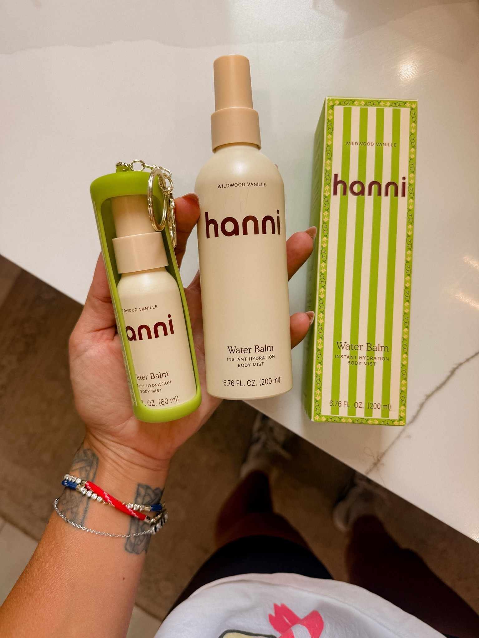 New hanni scent in the water balm