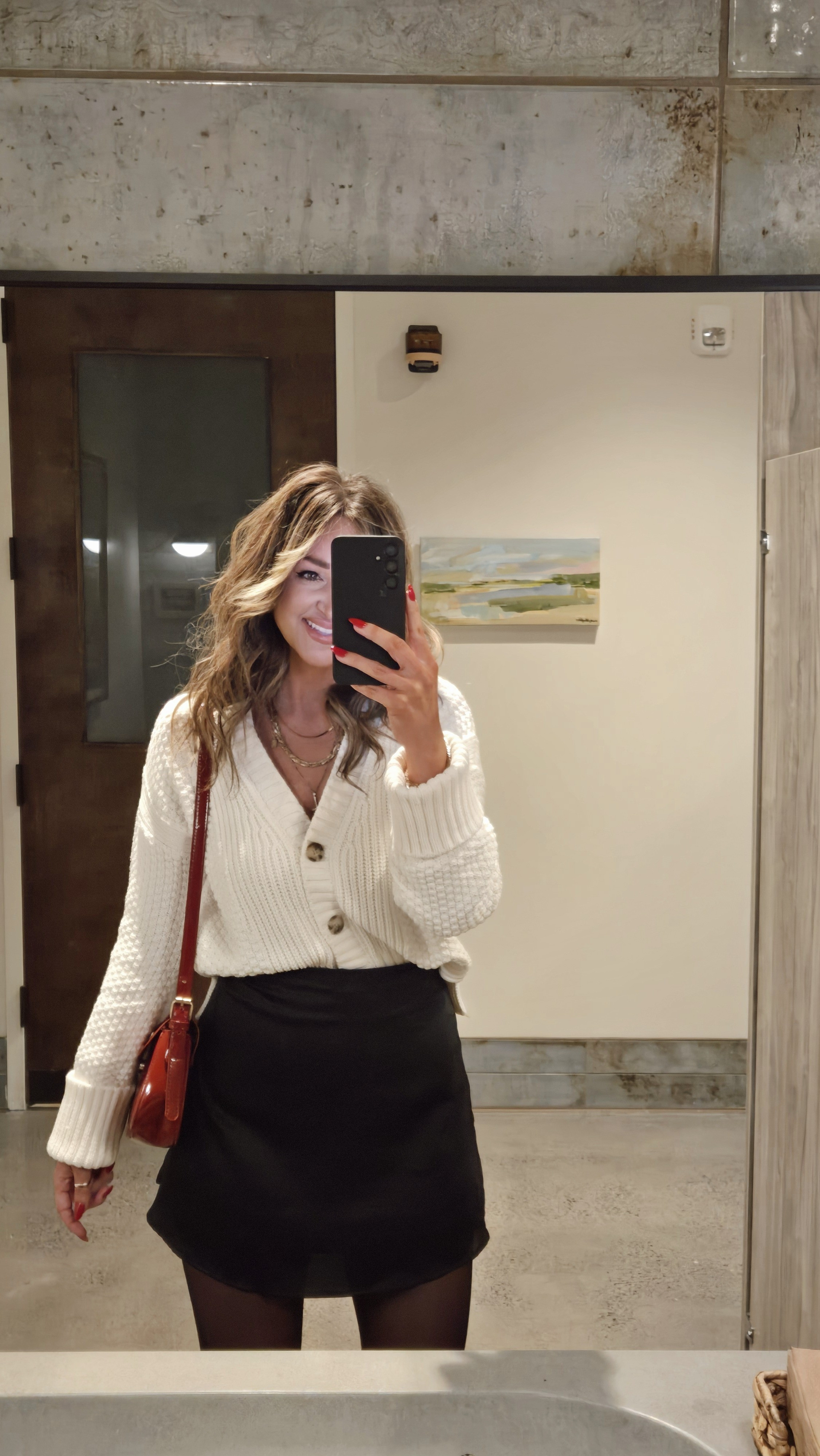 easy holiday outfit idea! ✨ size S in cardigan + skirt. for anything vice use code LEANN30 for 30% off! abercrombie, amazon, walmart 

#LTKStyleTip #LTKHoliday #LTKFindsUnder100