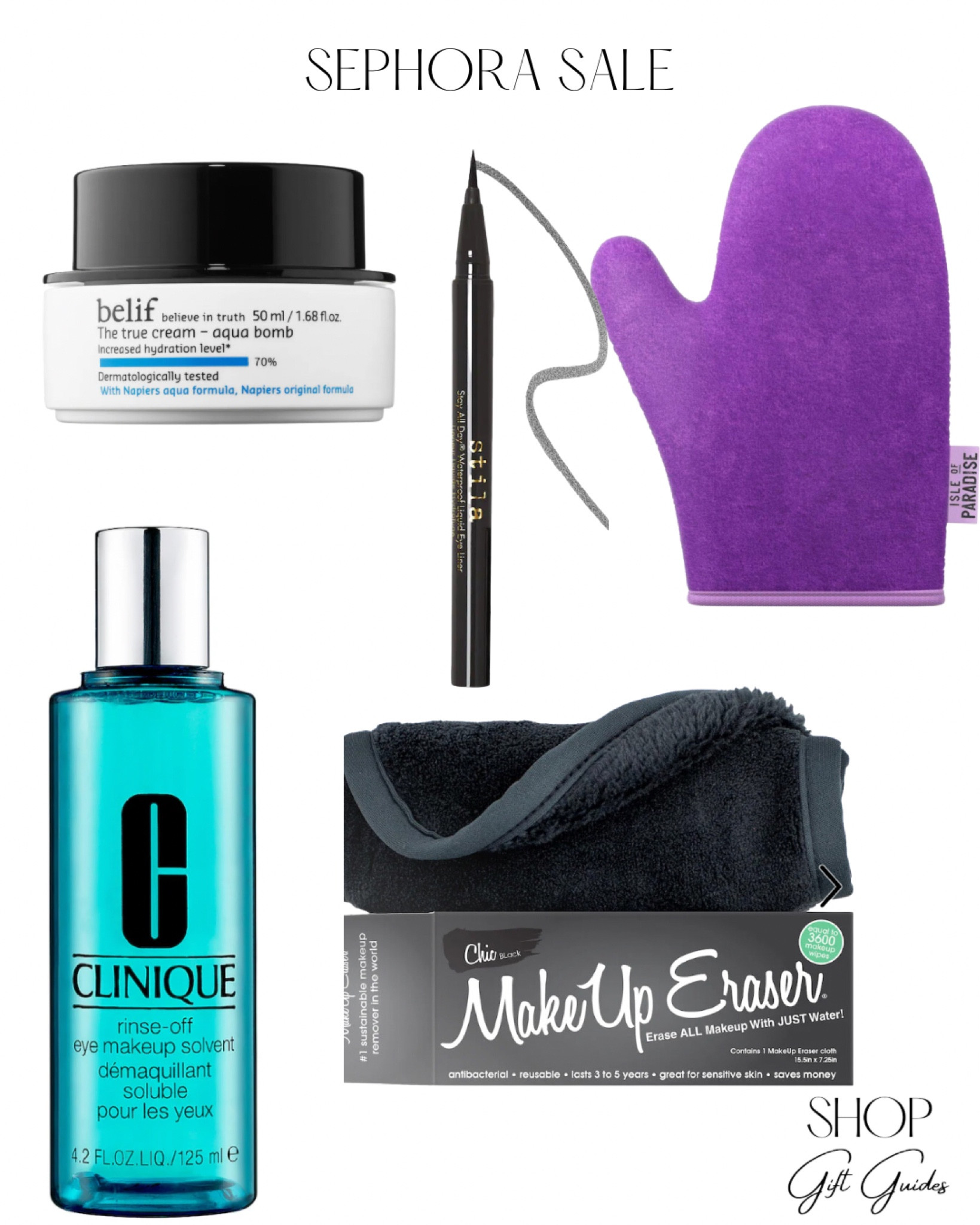 Sephora sale up to 50 % off! 

Beauty products, makeup remover cleanser, makeup eraser towel, self tanning mit, liquid eyeliner, hydrating moisturizers 

#LTKunder50 #LTKsalealert #LTKbeauty