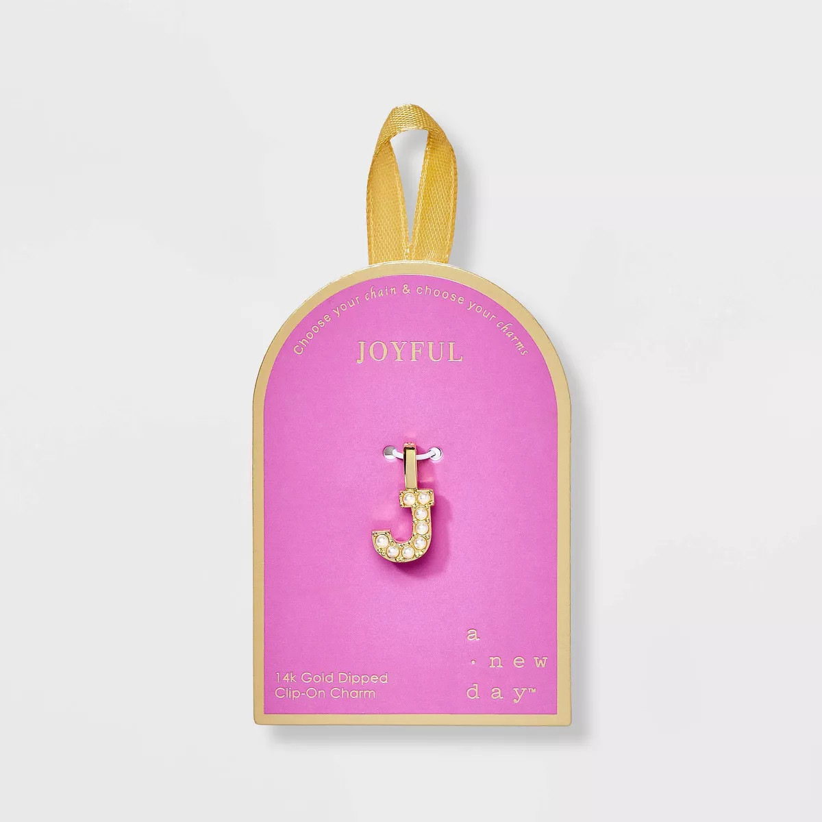 14K Gold Dipped Pearl Letter Charm - A New Day™ Gold | Target