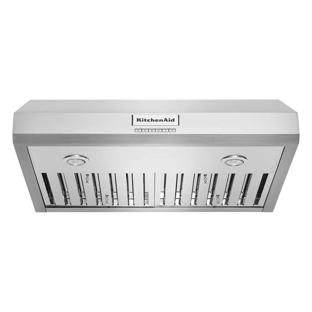 KitchenAid 30 inch Ducted 585-CFM Stainless Steel Under Cabinet Range Hood one_size | KVUC600KSS | Lowe's