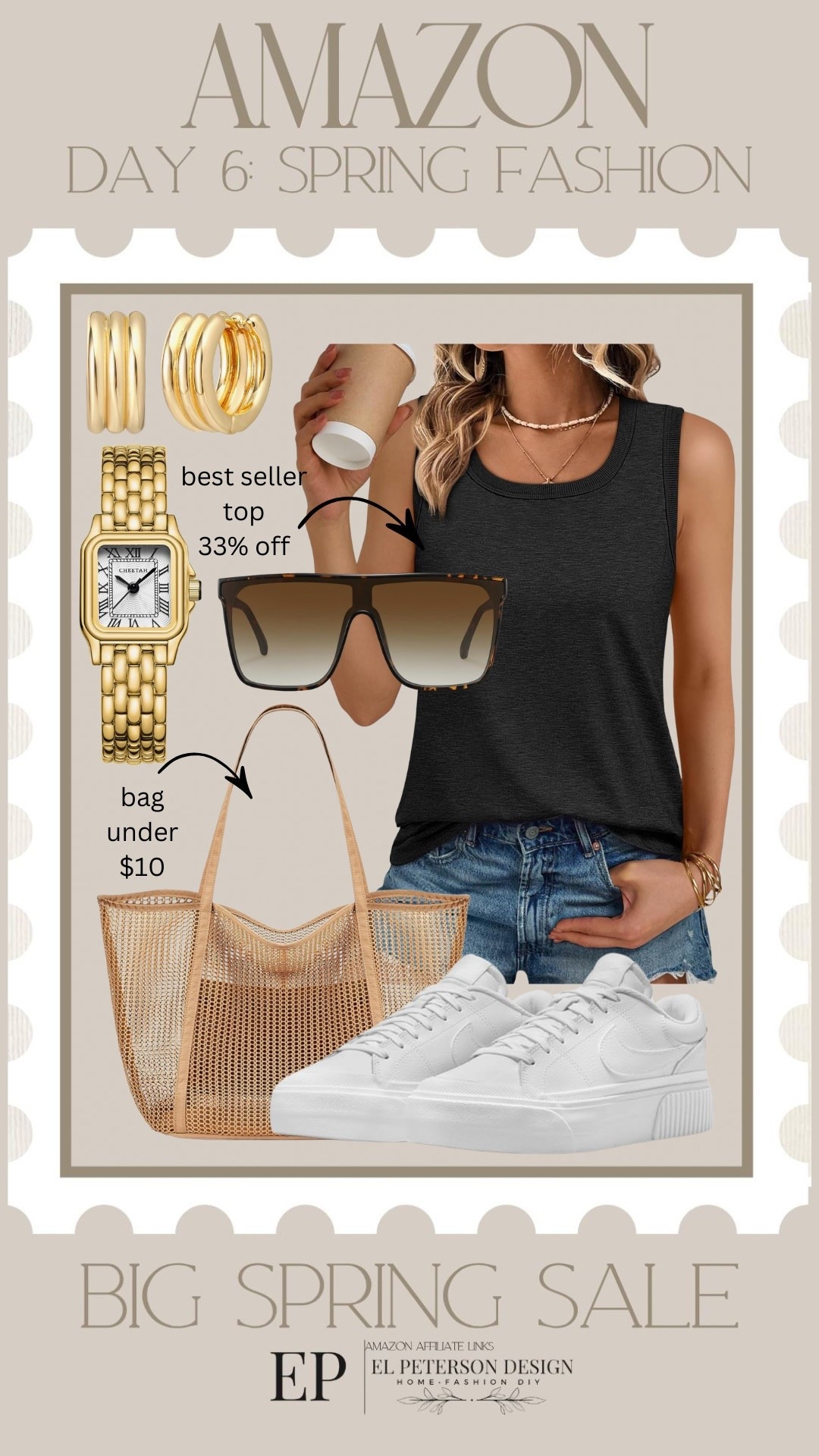 Amazon Big Spring Sale
Day 6: Spring Fashion
Jean shorts
Tops
Sneakers
Purse
Sunglasses
Watch
Earrings 

#LTKSaleAlert
