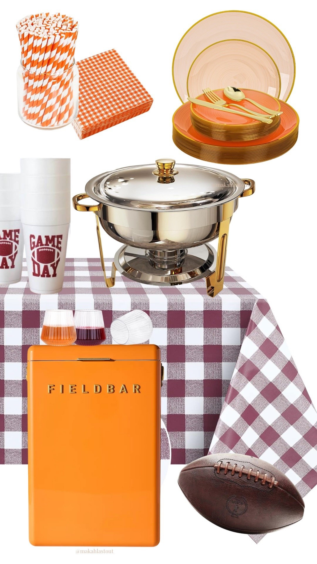 Orange and maroon tailgate set up 

#LTKStyleTip #LTKHome #LTKSeasonal
