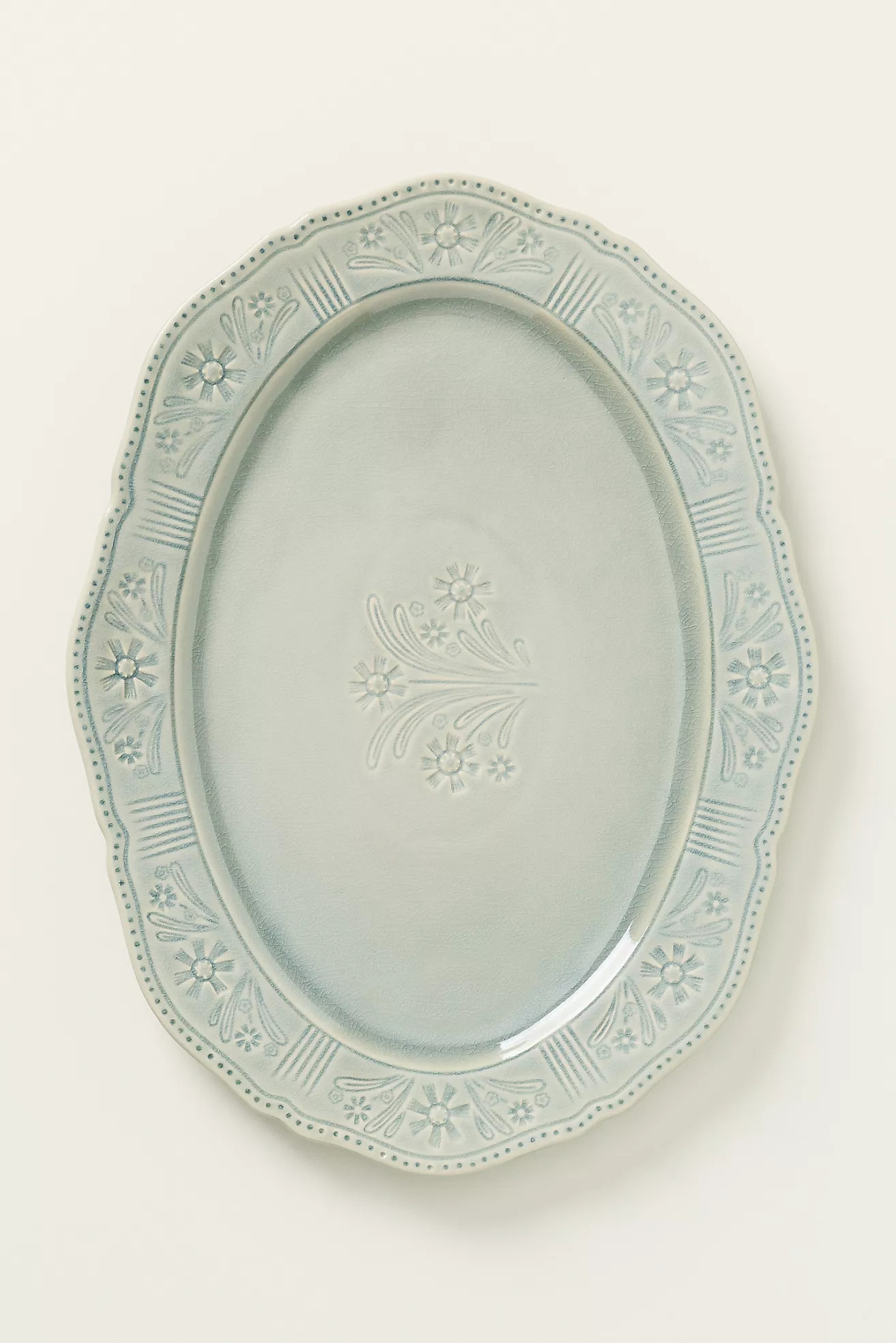 Aster Portuguese Stoneware Platter | Anthropologie (US)