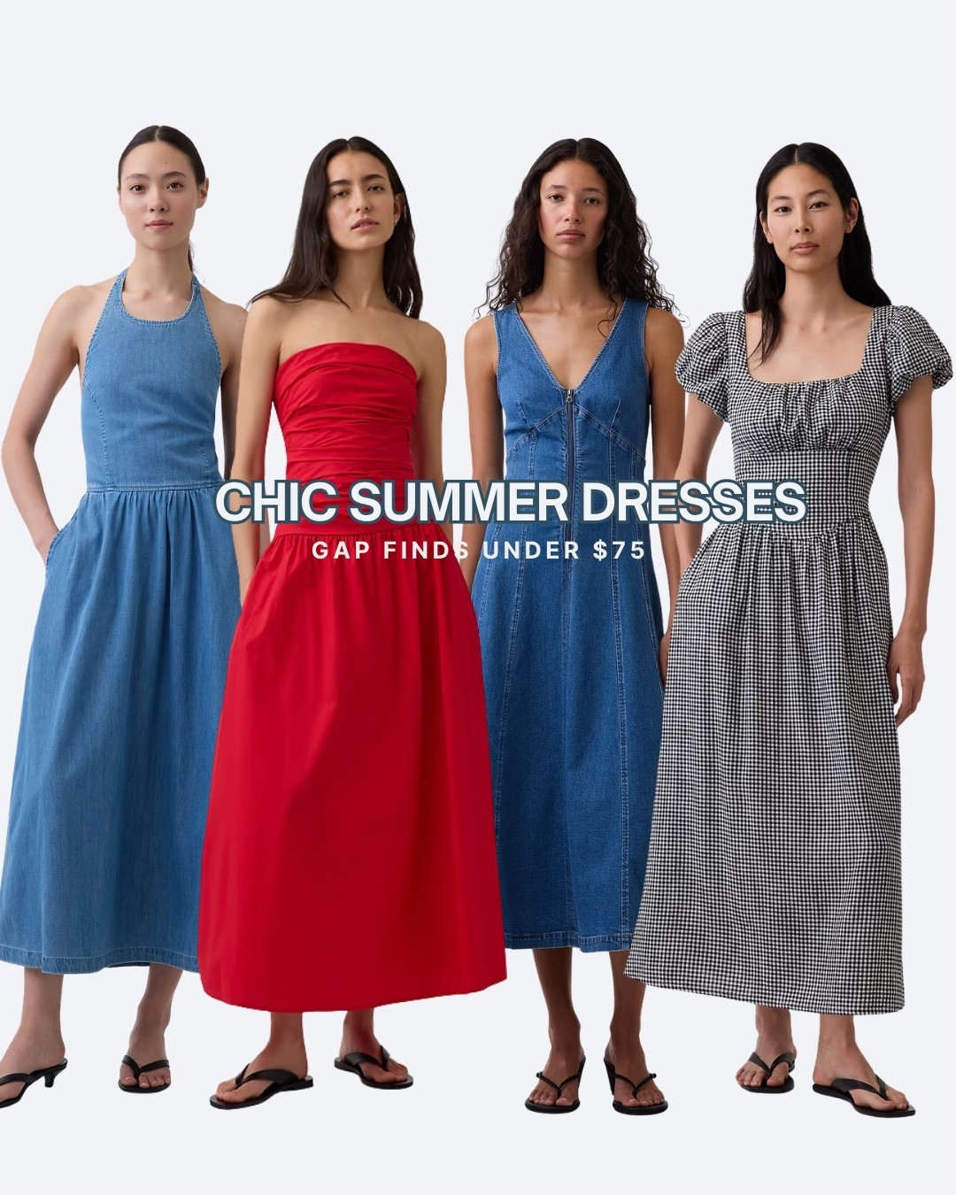 Chic summer dresses under $75 from Gap! All of these dresses are so cute and easy to transition into fall.

#LTKootd #LTKSaleAlert