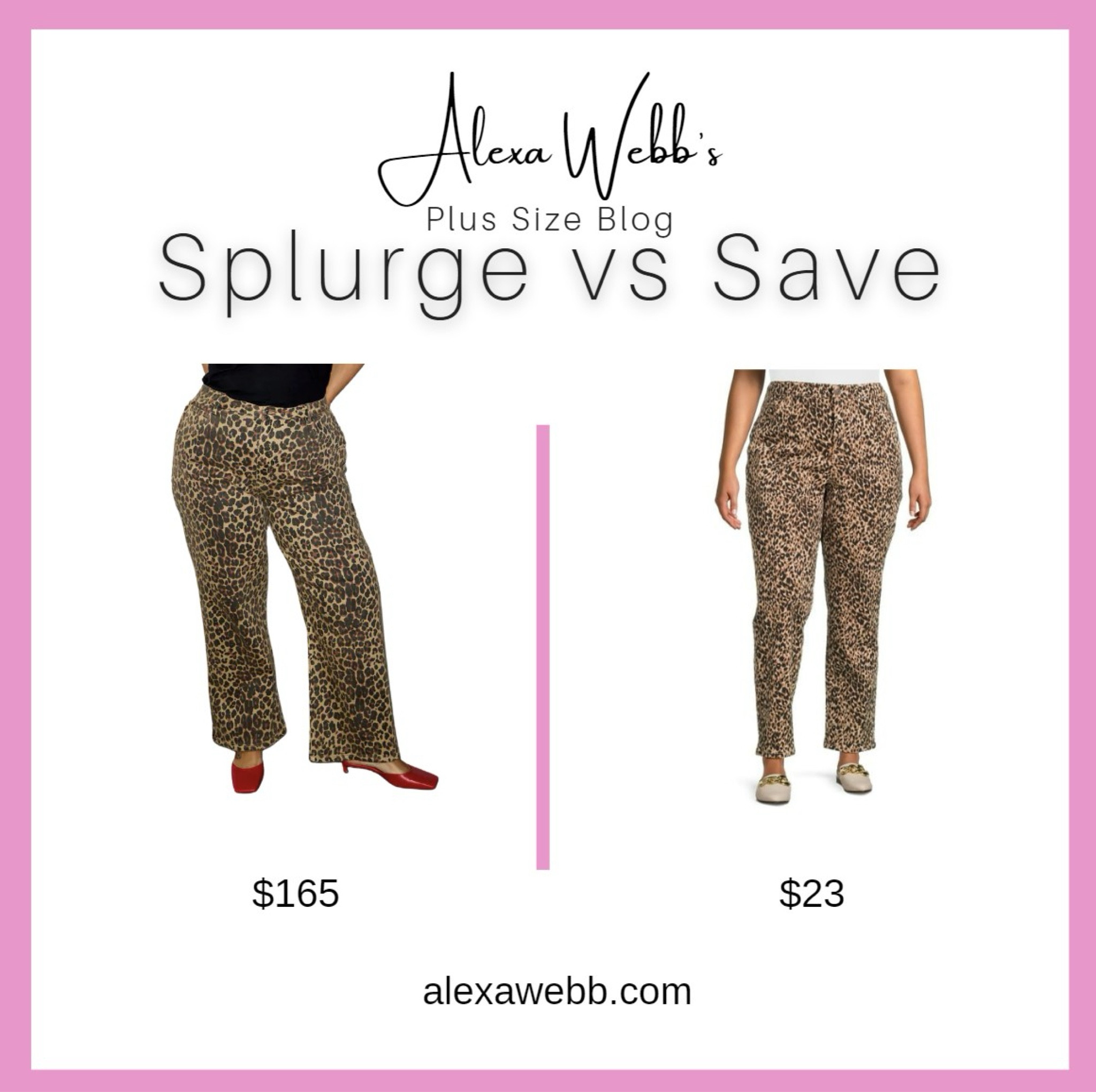 Leopard Plus Size Jeans - Splurge vs Save by Alexa Webb #plussize 

#LTKStyleTip #LTKPlusSize #LTKOver40