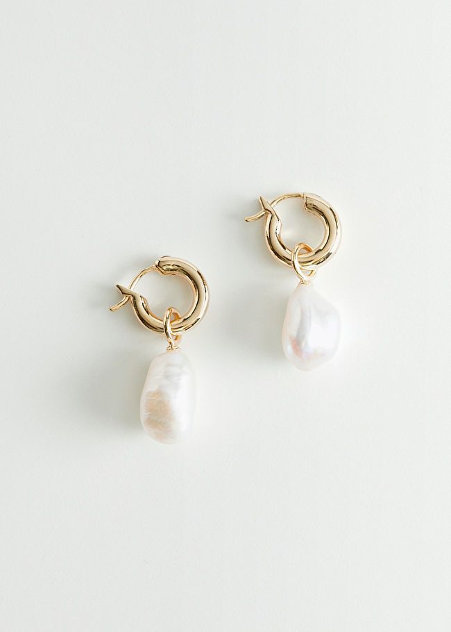 Pearl Charm Sterling Silver Earrings | & Other Stories (EU + UK)
