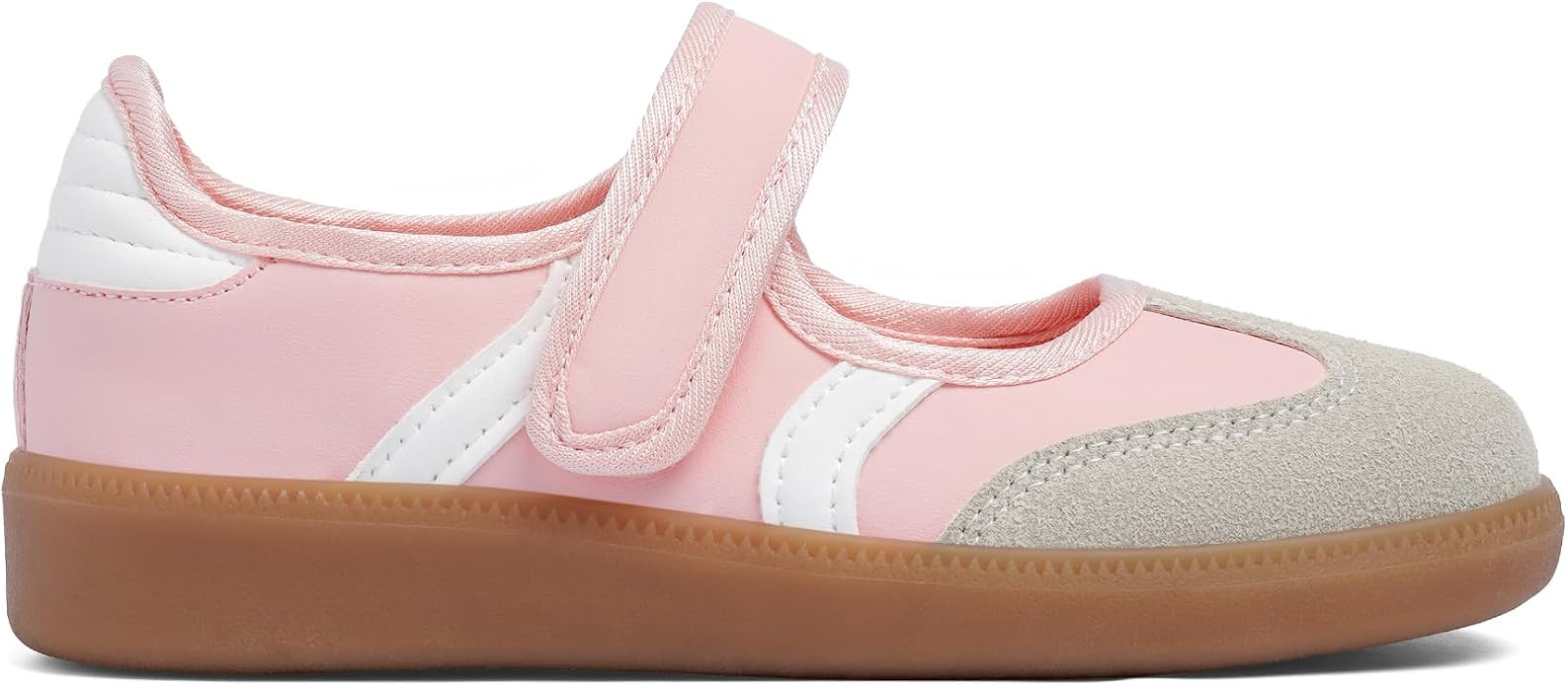 Girls&Boys Mary Jane Sneakers Kids Comfortable Lightweight Casual Tennis Shoes Hook and Loop Slip... | Amazon (US)
