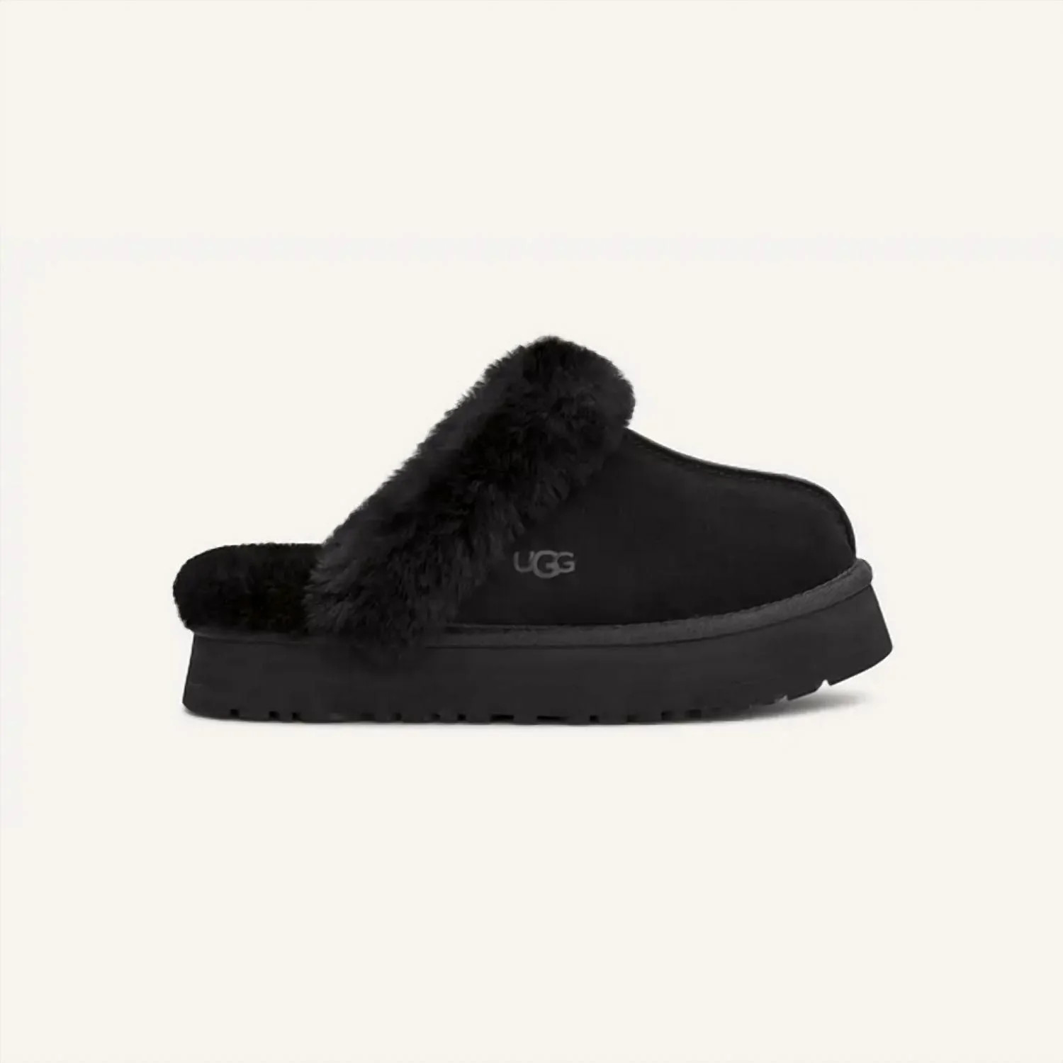 Women's Disquette Slippers In Black | Shop Simon