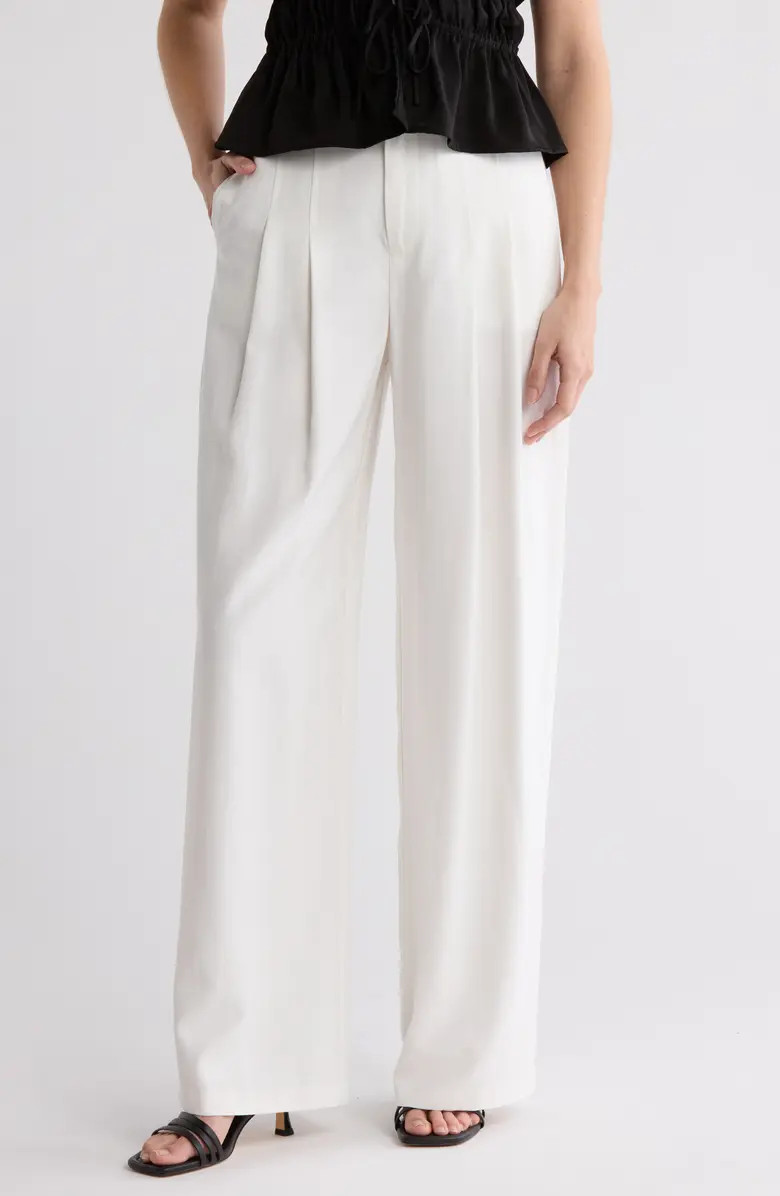 WAYF High Rise Pleated Wide Leg Pants | Nordstromrack | Nordstrom Rack