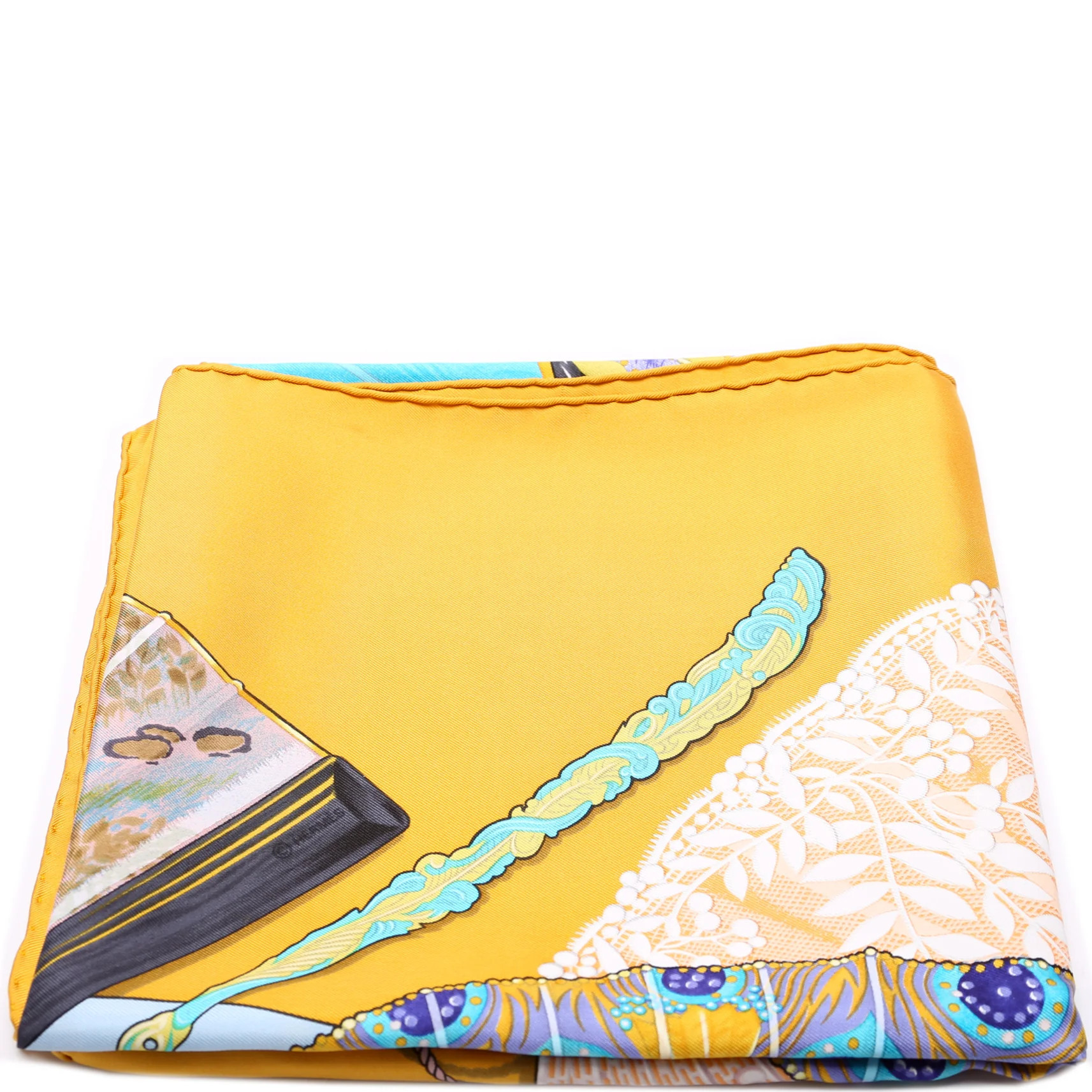 'Brise De Charme' Silk Square Scarf | Keeks Designer Handbags