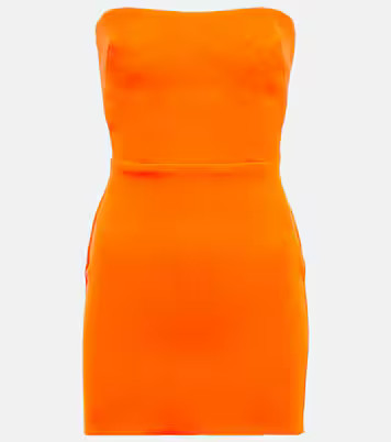 Lux strapless crêpe minidress | Mytheresa (US/CA)