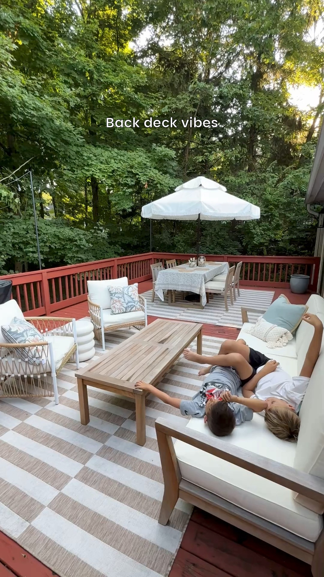 Love when I catch these fleeting moments of the boys enjoying each other. 🥰

Deck furniture | Outdoor furniture | Patio furniture