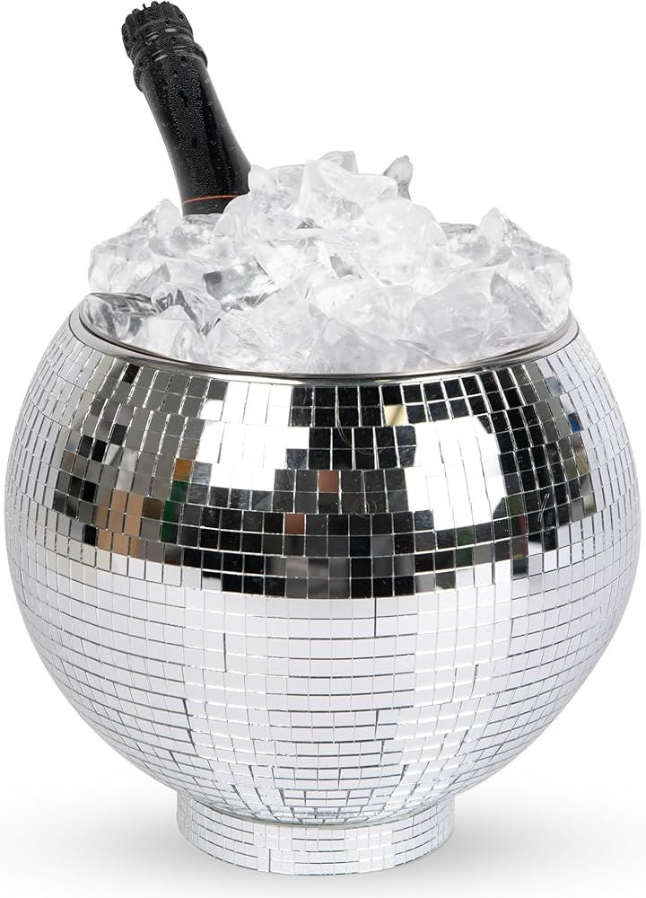 TopShelfWarehaus Disco Ball Ice Bucket Drink Bowl Vase Bar Accessories Champagne Bucket Decoratio... | Amazon (US)