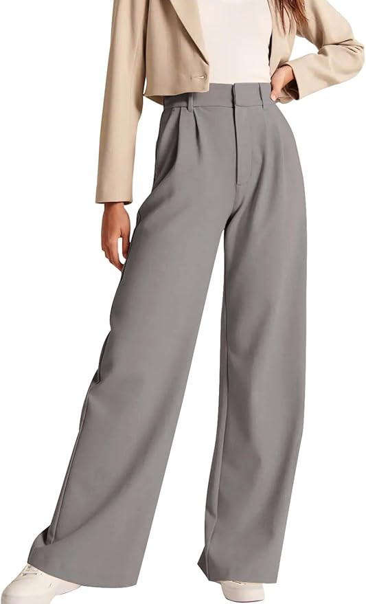 NIMIN High Waisted Work Pants for Women Business Casual Outfits 2025 Office Dress Pants Trousers ... | Amazon (US)