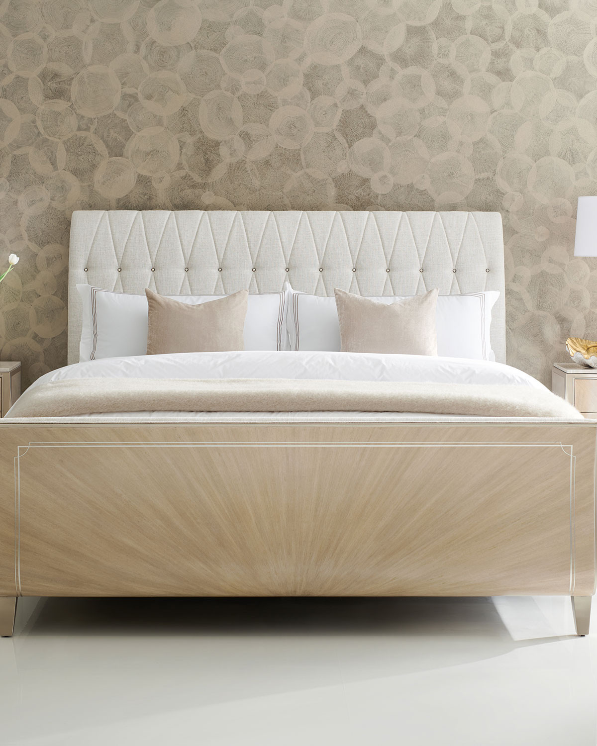 Diamond Jubilee Tufted King Bed | Horchow