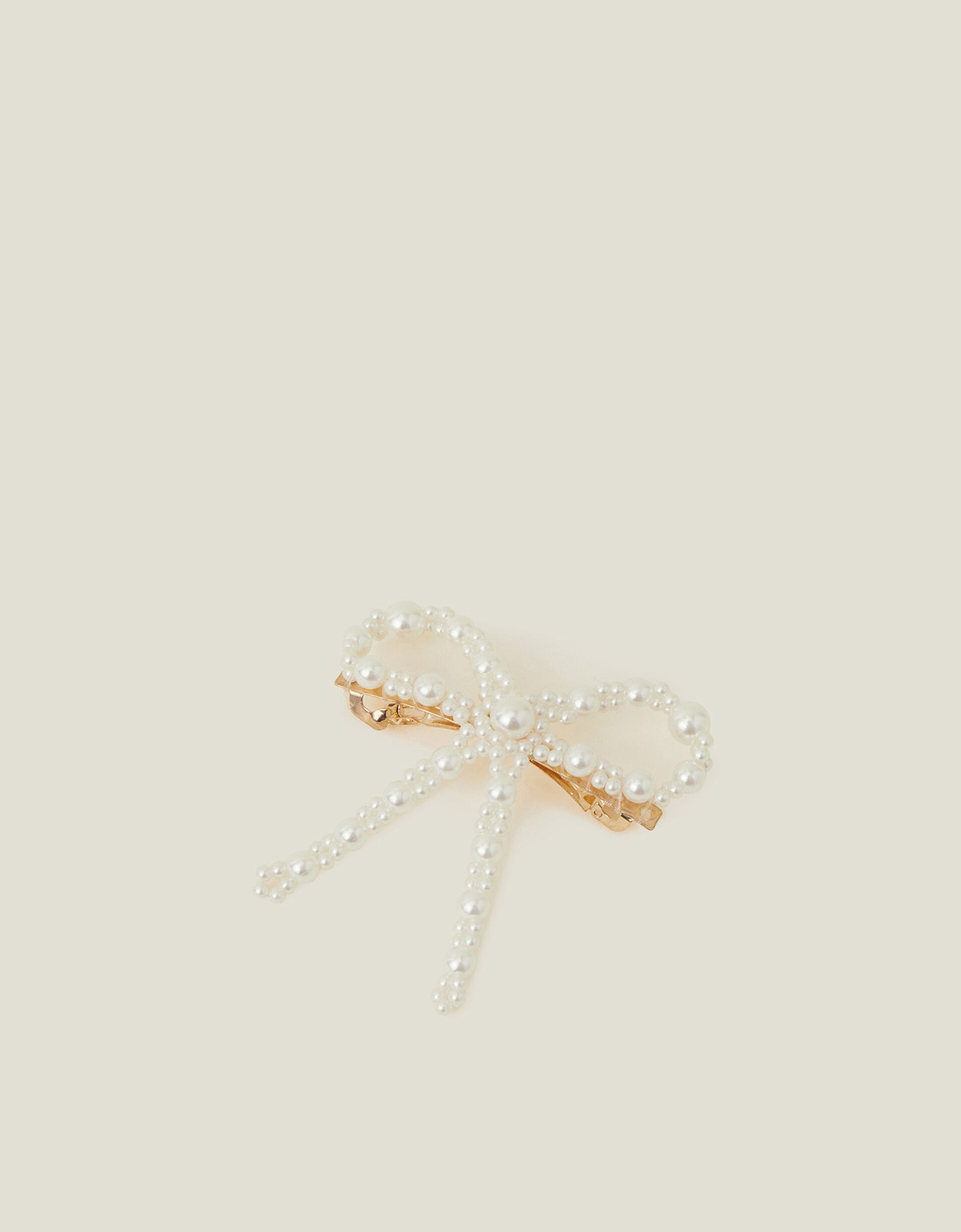 Mini Bow Pearl Barrette Clip | Accessorize (Global)