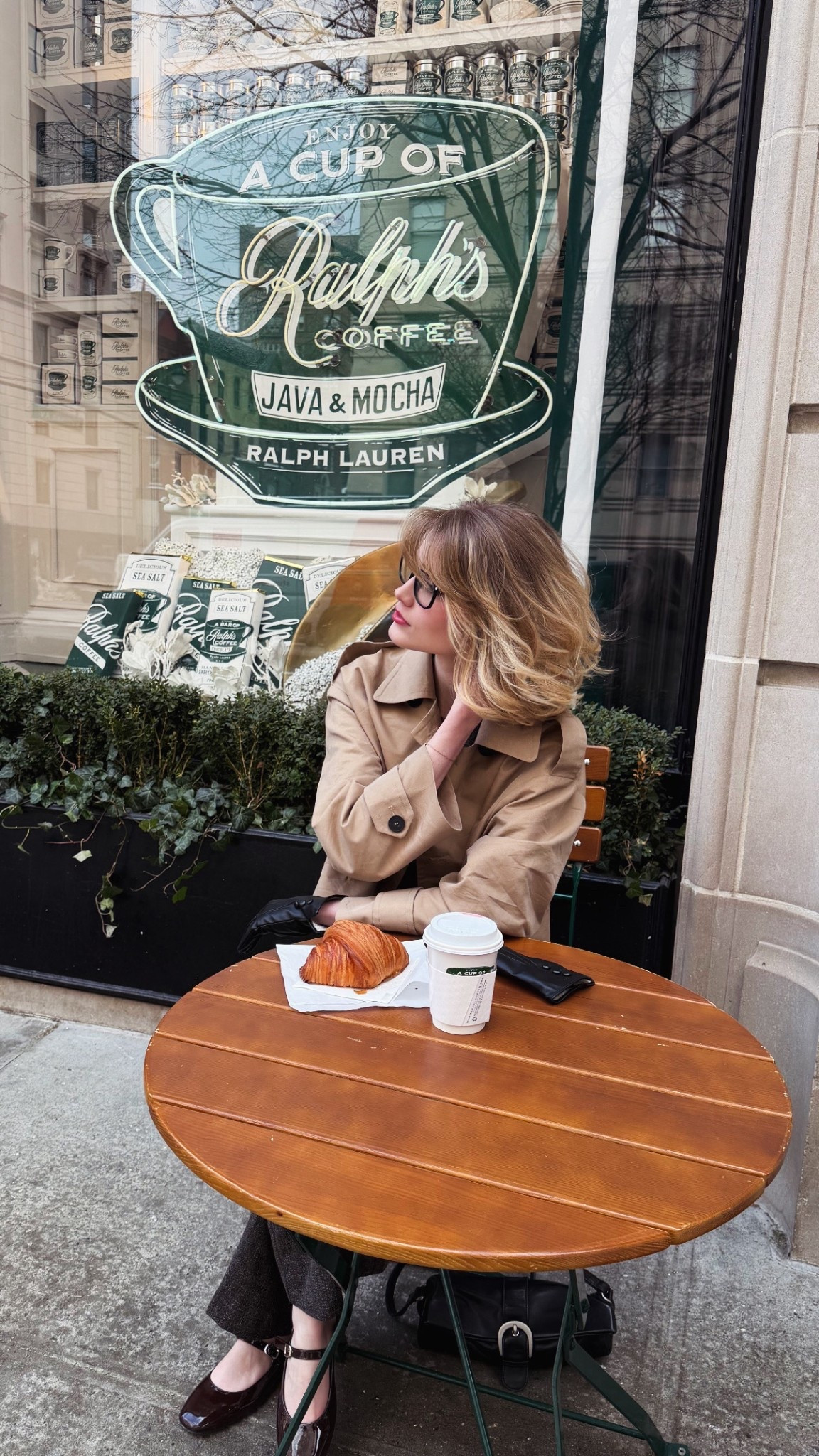 coffee date? ☕️ cutest brown flats!!!