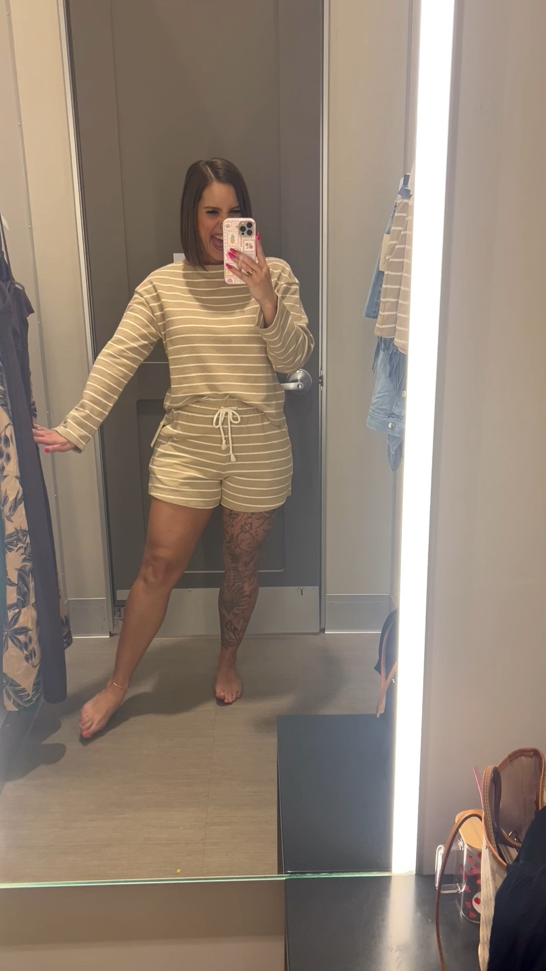 The perfect neutral set! I love sets like this for traveling or the beach when it gets cooler at night. I’m wearing a small in both. Shorts have pockets and working drawstring  

#LTKTravel #LTKootd #LTKSeasonal