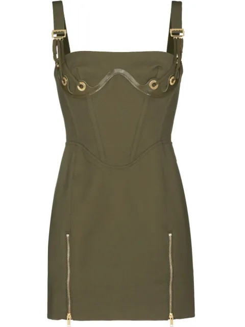 corset-style fitted mini dress | Farfetch Global