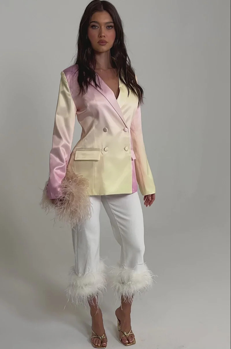SWEET TALK SATIN BLAZER | AKIRA