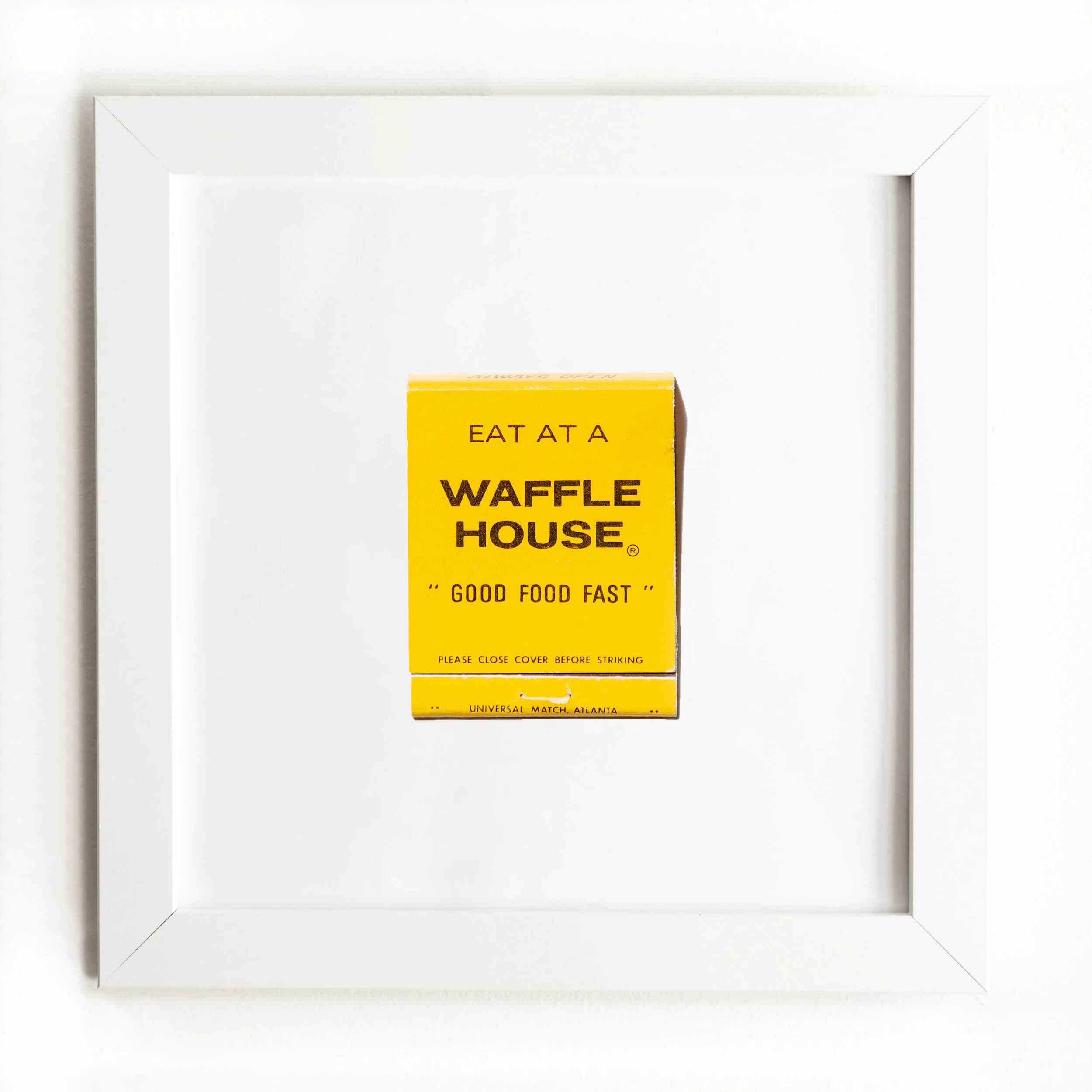 Waffle House - Framed Print Matchbook - Gift - Match South | Match South