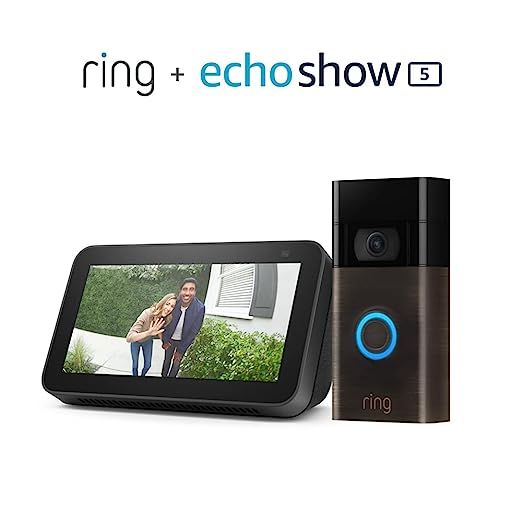 Ring Video Doorbell (Venetian Bronze) bundle with Echo Show 5 (2nd Gen) | Amazon (US)