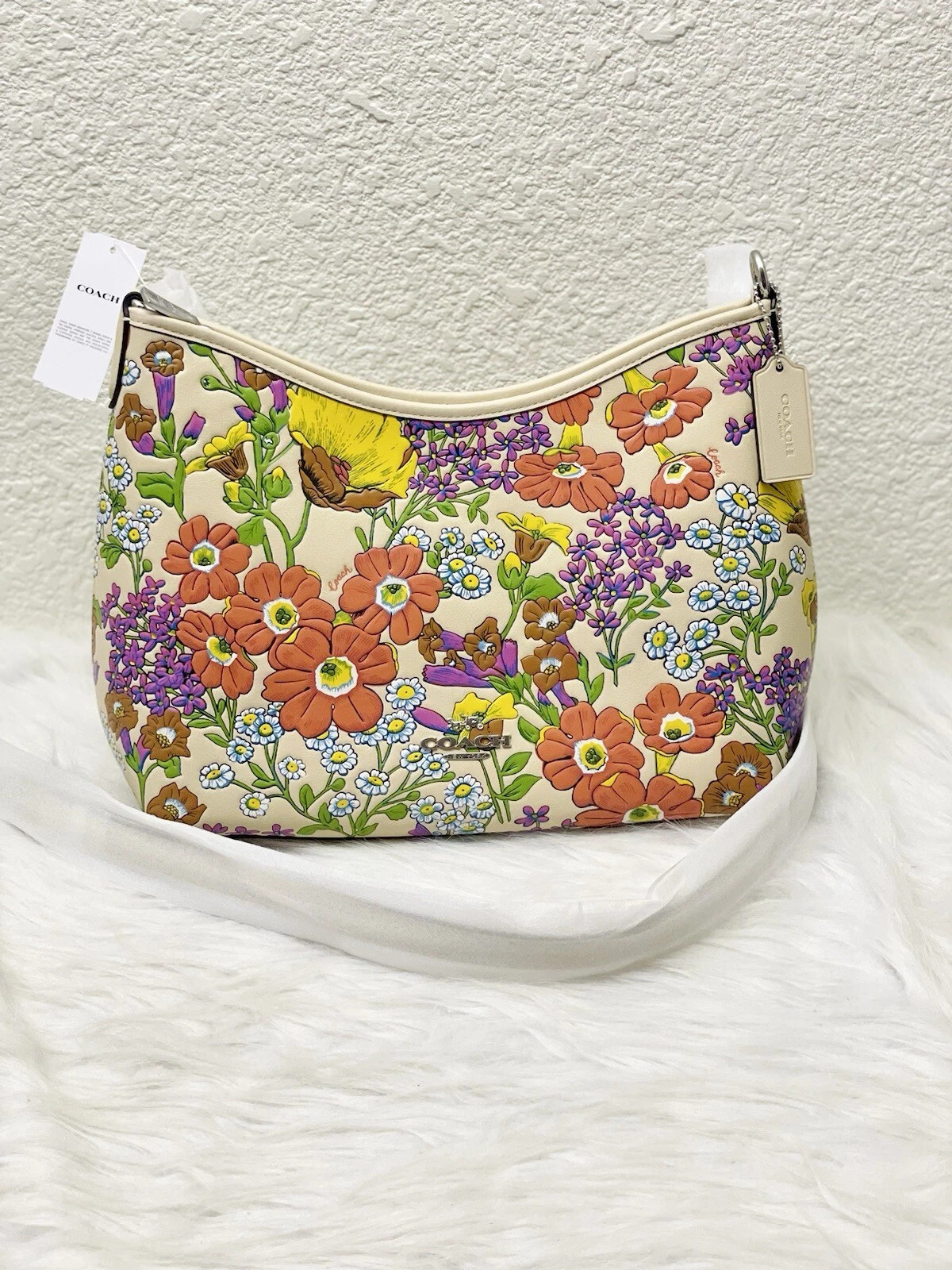 NWT Coach Laurel Shoulder Bag In Signature Canvas With Floral Print CT222 | eBay US