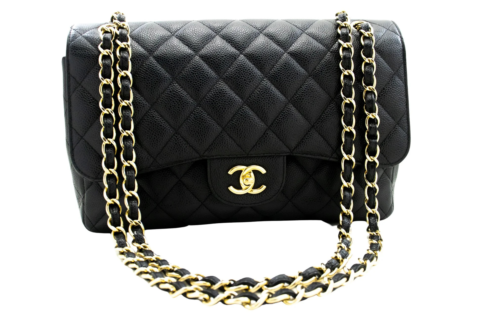 Chanel Double Flap Leather Shoulder Bag (Pre-Owned) | Shop Simon