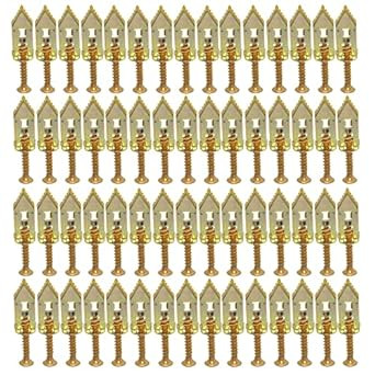 YUFANNET 120Pcs Self Drilling Drywall Anchors with Screws Carbon Steel Hollow Wall Anchor Tapping... | Amazon (US)