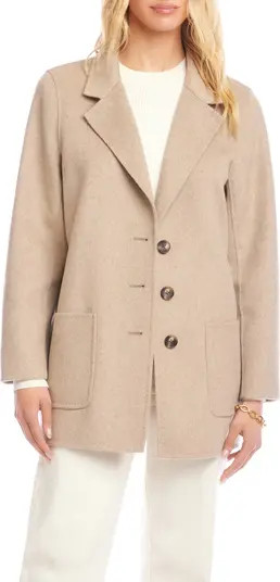 Oversize Brushed Wool Blend Blazer | Nordstrom
