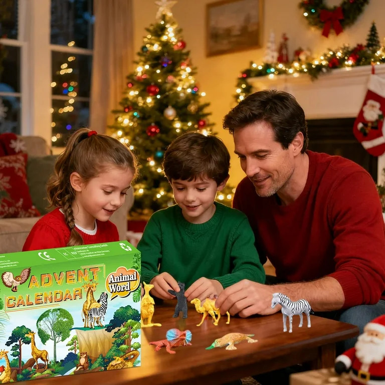 Tumao Dinosaur Advent Calendar 2025 for Animal, Safari Animals Toys Advent Calendar, 24 Days Chri... | Walmart (US)