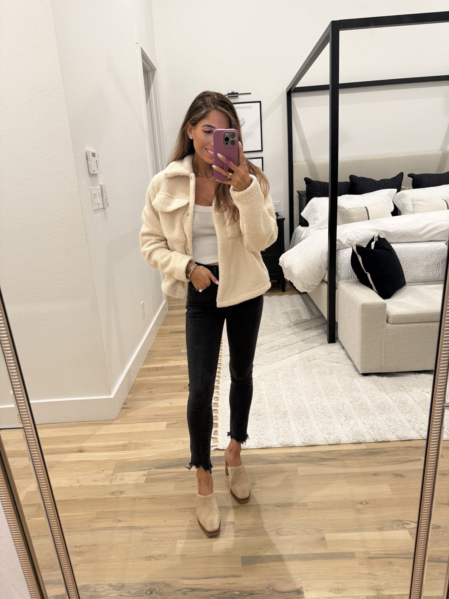 Walmart outfit idea Sherpa jacket xs winter outfit  

#LTKFindsUnder50 #LTKootd #LTKgrwm