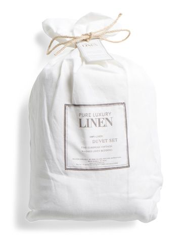 Made In India Belgian Linen Duvet Set | TJ Maxx