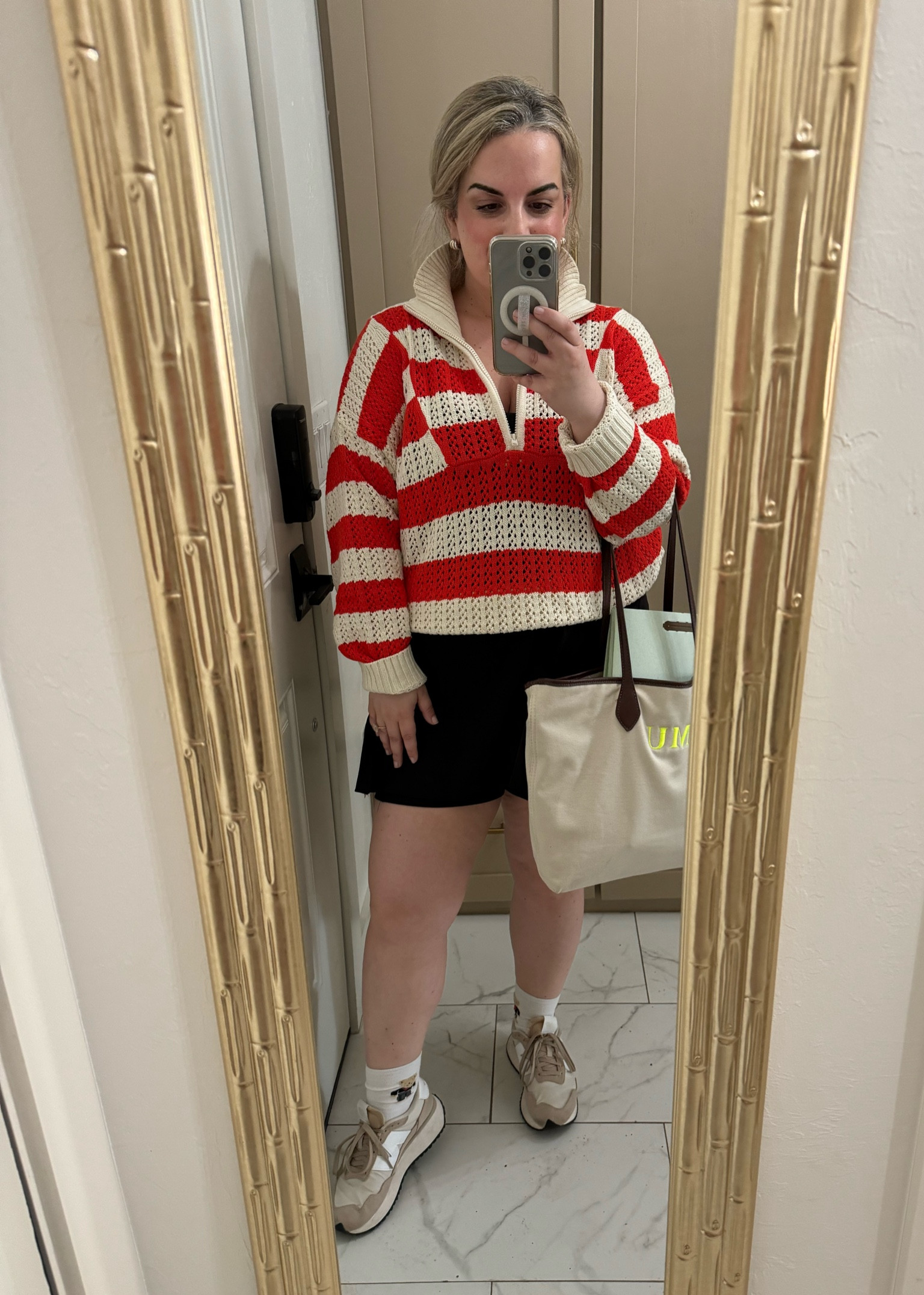 Easy spring / summer outfit. The athletic tennis dress is a dream and this striped sweater from Target looks way more expensive than it is! Reminds me of Staud

Summer outfit | travel outfit 

#LTKSeasonal #LTKMidsize #LTKStyleTip