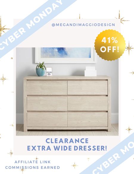 Clearance alert on this extra wide light wood dresser!! Love this blonde wood color and for 41% OFF it’s a great price for this size & design!! 🏃🏼‍♀️

#LTKhome #LTKsalealert