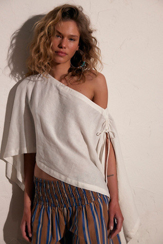 Coralyn Linen Convertible Cape Top | Free People (Global - UK&FR Excluded)