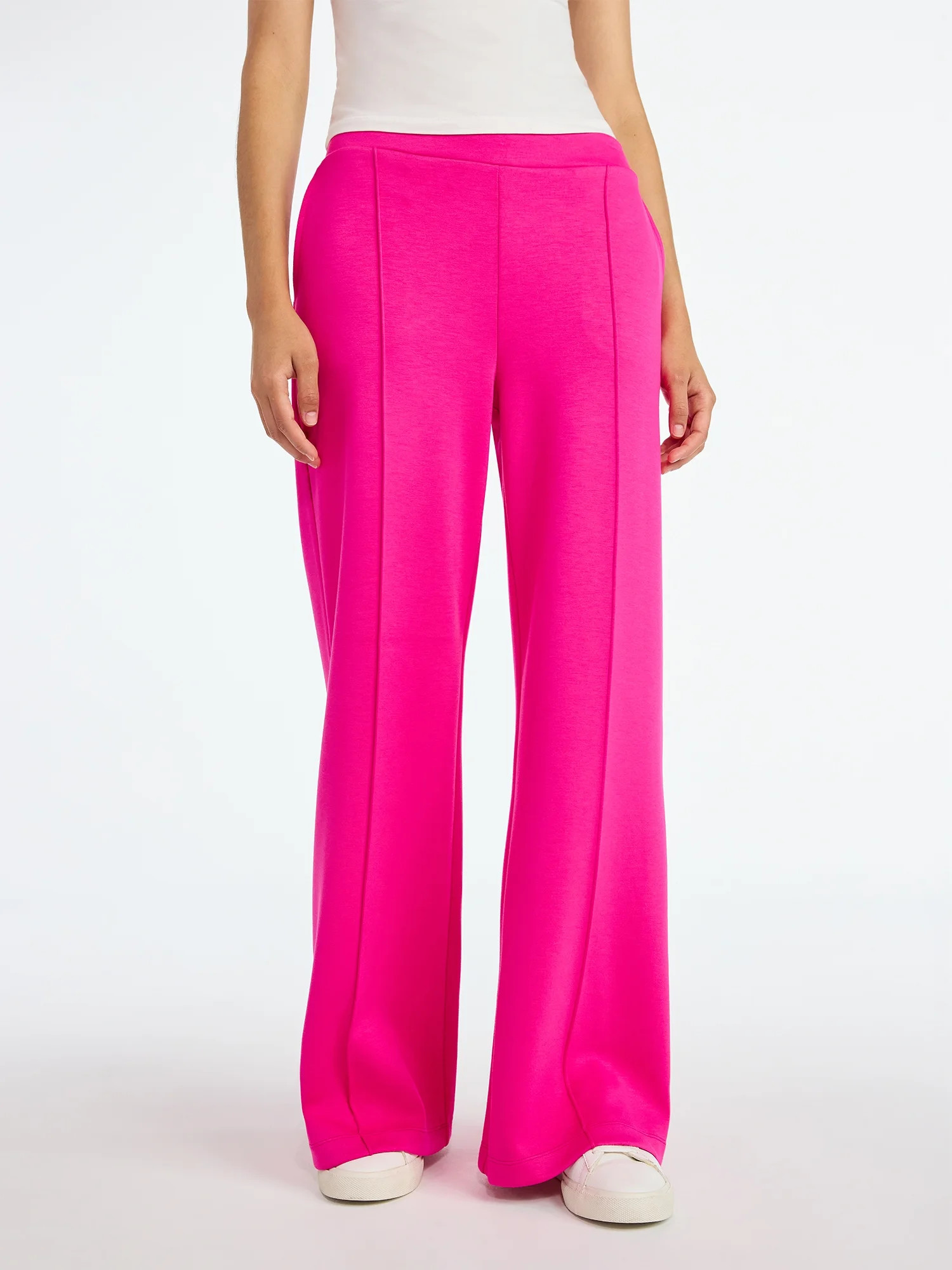 Scoop Women’s and Women’s Plus New Scubaknit Seamed Sweatpants, Regular and Short Lengths, Si... | Walmart (US)