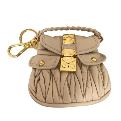 Miu Miu Matelass\u00e9 Bag Charm Keychain Pink Beige Women USED | eBay | eBay US